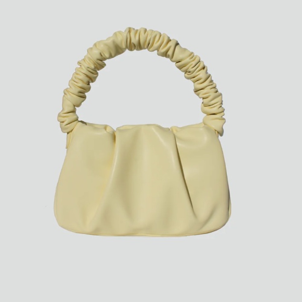 Street Level Tessa Scrunchie Crossbody Bag in Butter